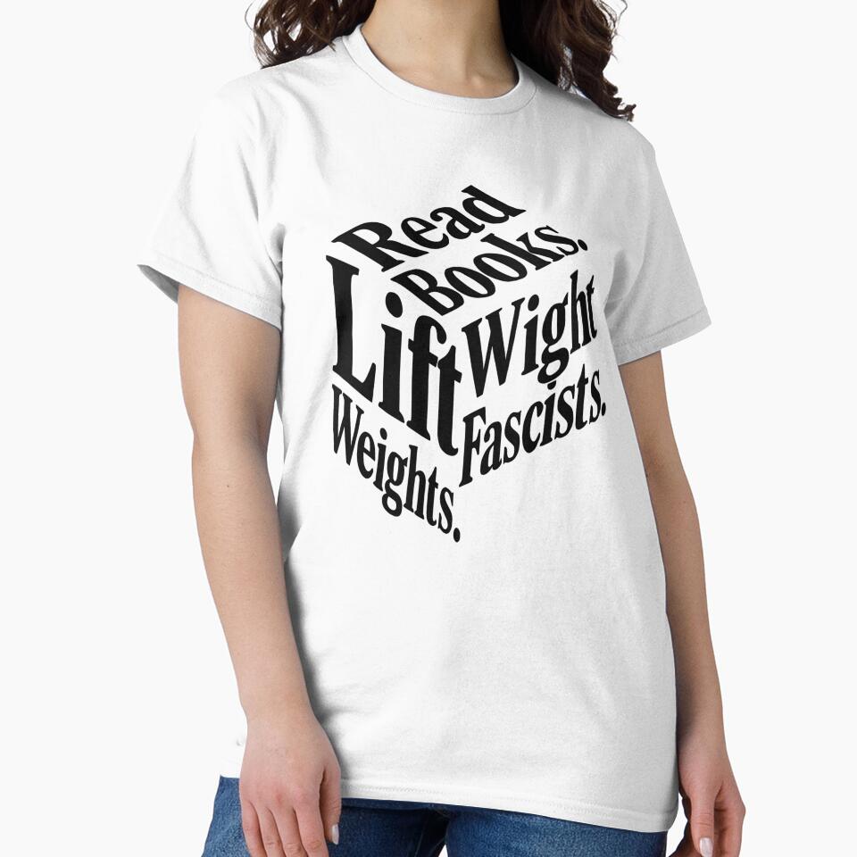 Read Books Lift Weights Fight Fascists Typography by SiarheiYur