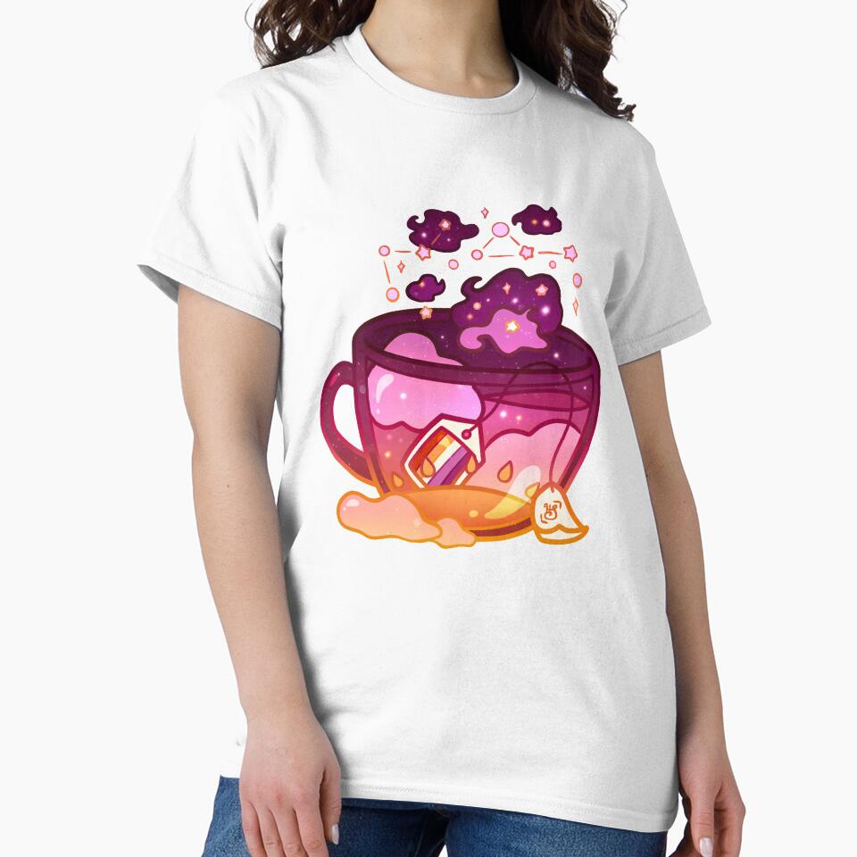 Pride Flag Teacup - Sunset Lesbian by heysoleilart