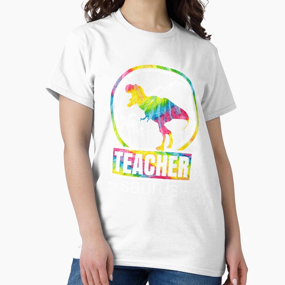 Teachersaurus Dinosaur Funny Teacher School Cute Design by Sapphire Star