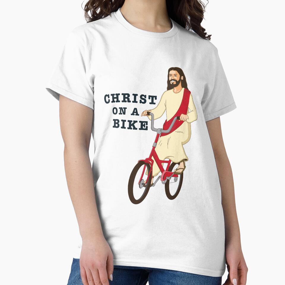 Christ on a Bike - Funny Religious Lord Jesus Church Group Easter Gift by TangoCharlieNZ