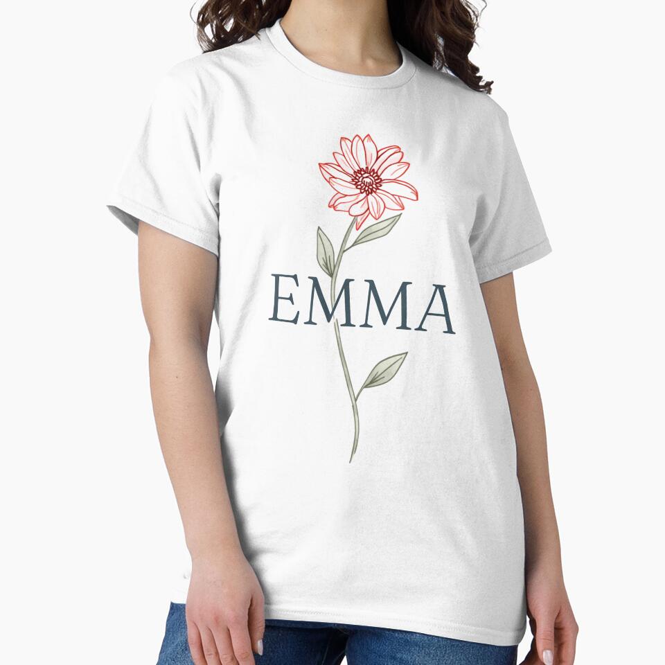 Custom Birth Flower Name by HappyDoodle11