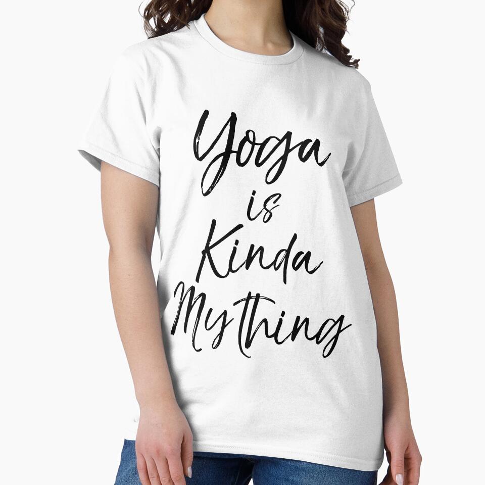 Funny Yoga is Kinda My Thing Cute Yoga Quote by TNDesignStudio