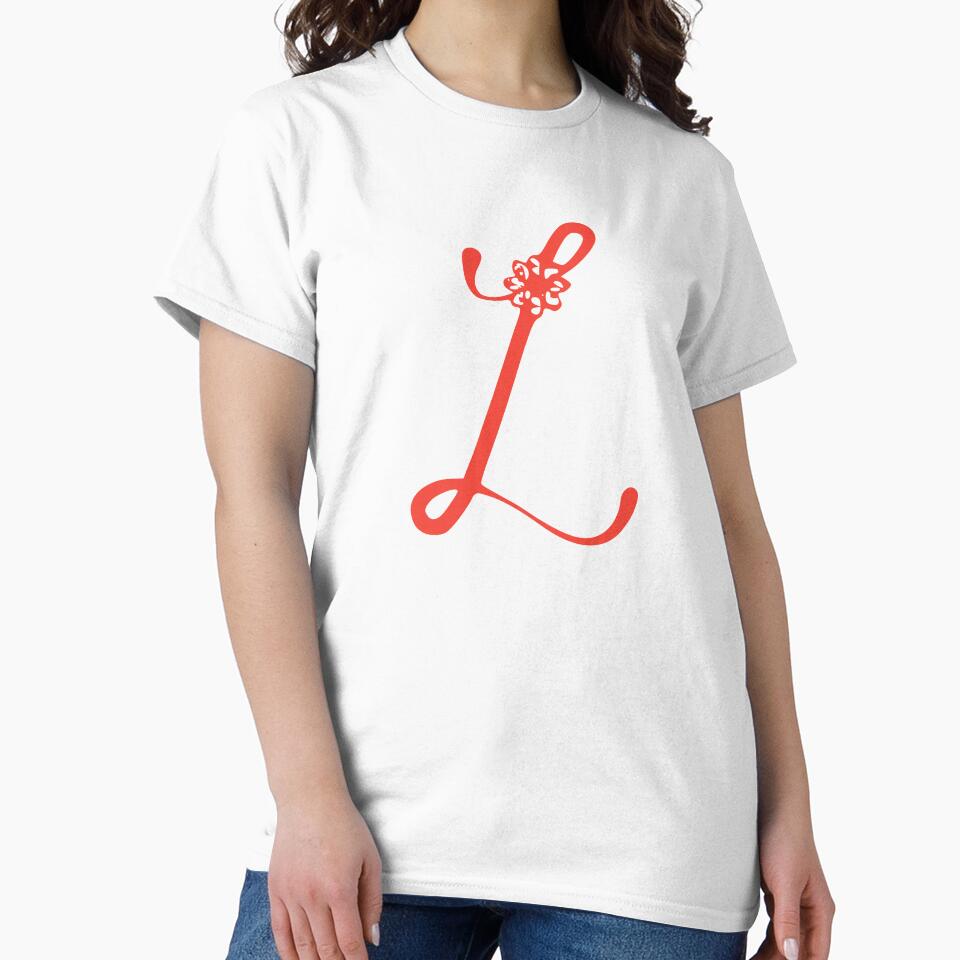 Floral Initial monogram L by Creative-draw