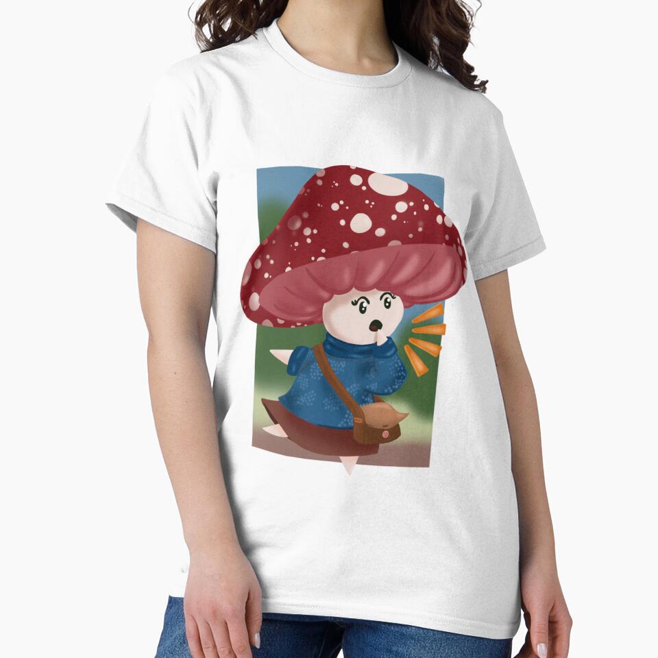 Surprised Mushroom Girl by EurynomeArt