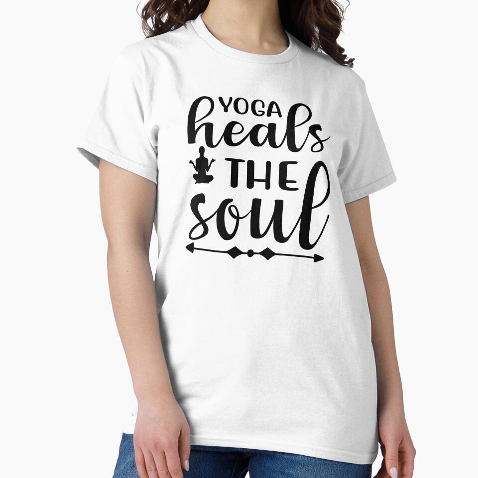 Yoga Saying Yoga Heals The Soul Motivational Quote by SoccaTamam