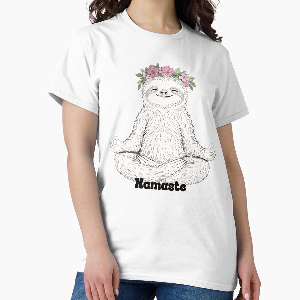 Namaste Sloth by The Curious Cow
