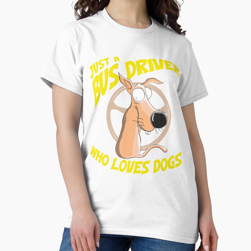 Funny School Bus Driver Dog Lover Owner by MintaApparel