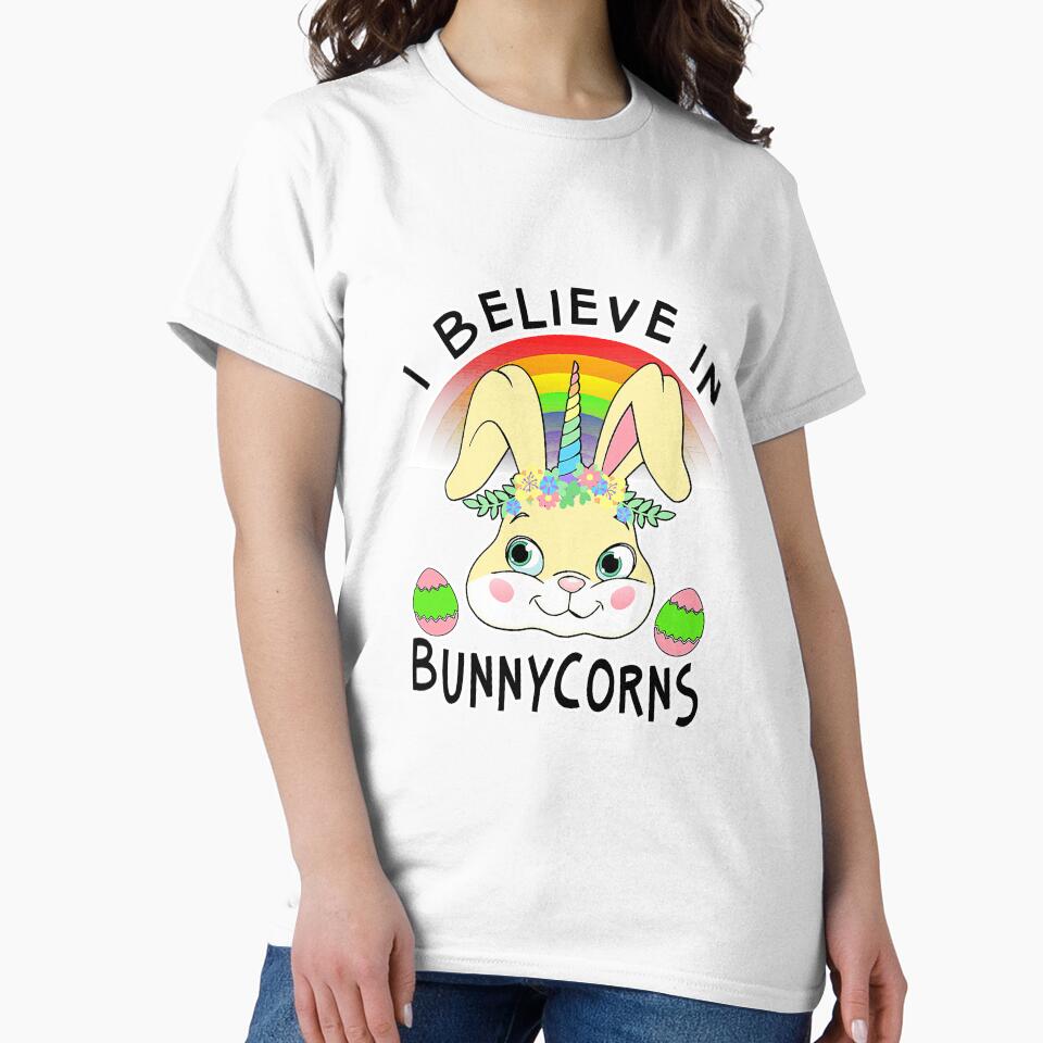 I Believe In Bunnycorns Easter Unicorn by BundlerVq