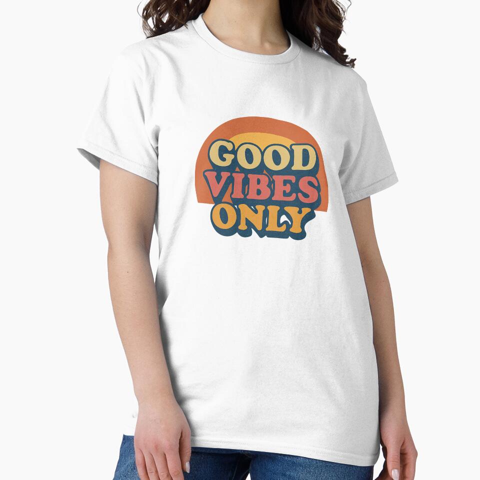 Good Vibes Only Retro Typography Design by 奇0904
