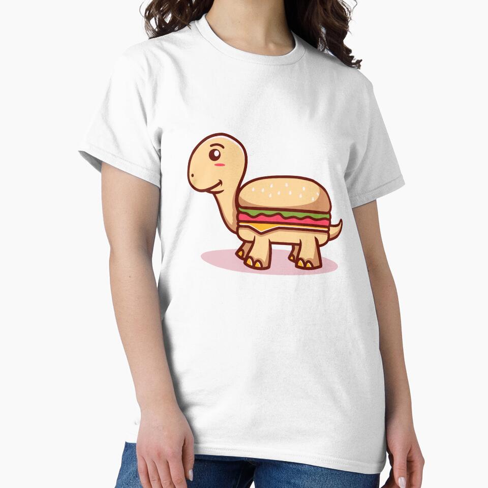 Cute Burger Turtle Food Hybrid Cartoon by mjowsc
