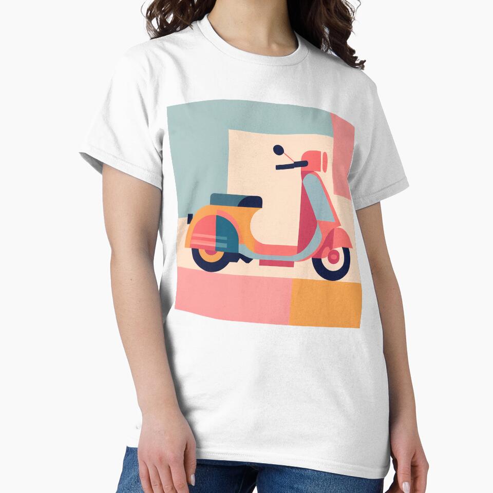 Scooter as Minimal Bauhaus Art by OzzFrequency