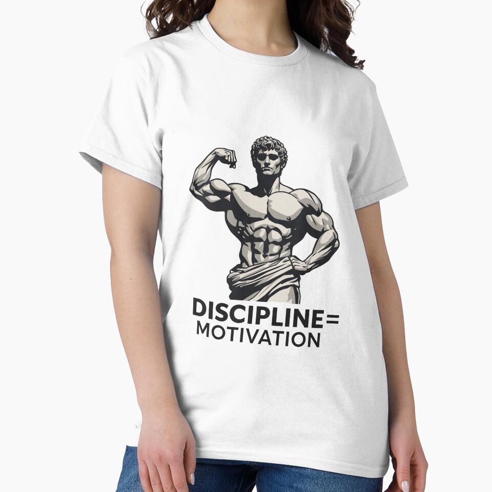 Discipline Equals Motivation Gym| Bodybuilding Fitness by PIXENTRA
