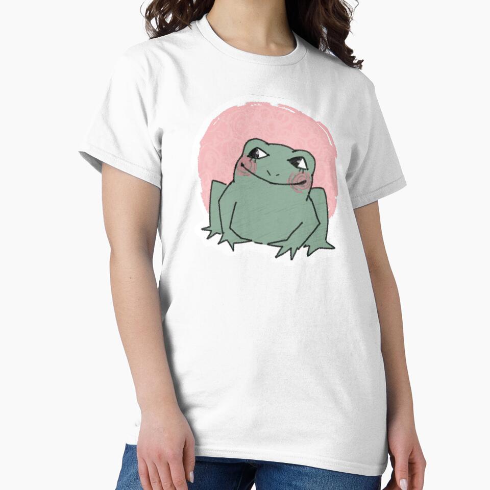sitting frog (pink) by sanfrankiecisco