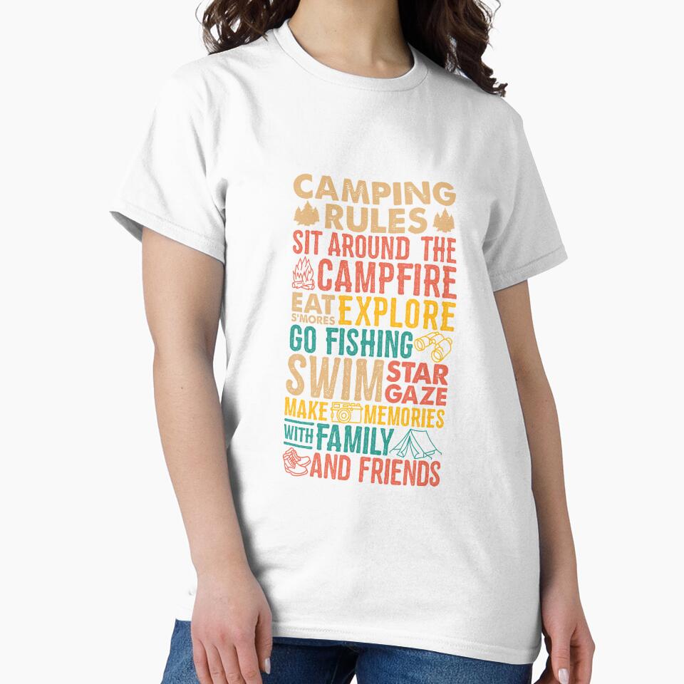 Camping Rules Gifts For Family Camping by ajw1
