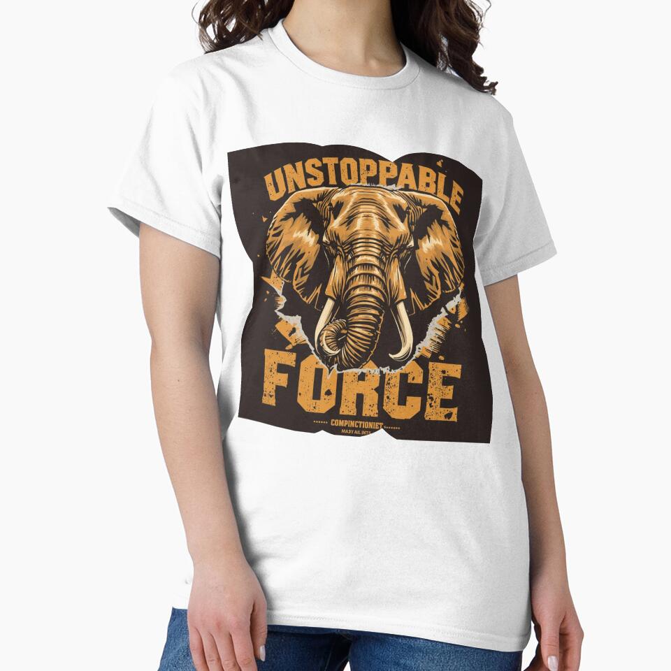 Founder Unstoppable Force Elephant Industrial Stencil Wall Art by SavannaStrikes