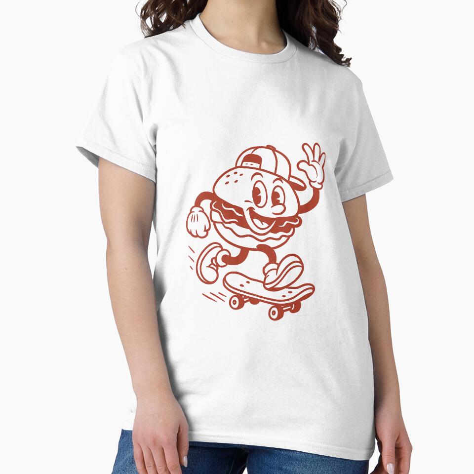 Skater Burger – Classic Red Roller by HoopeStylee