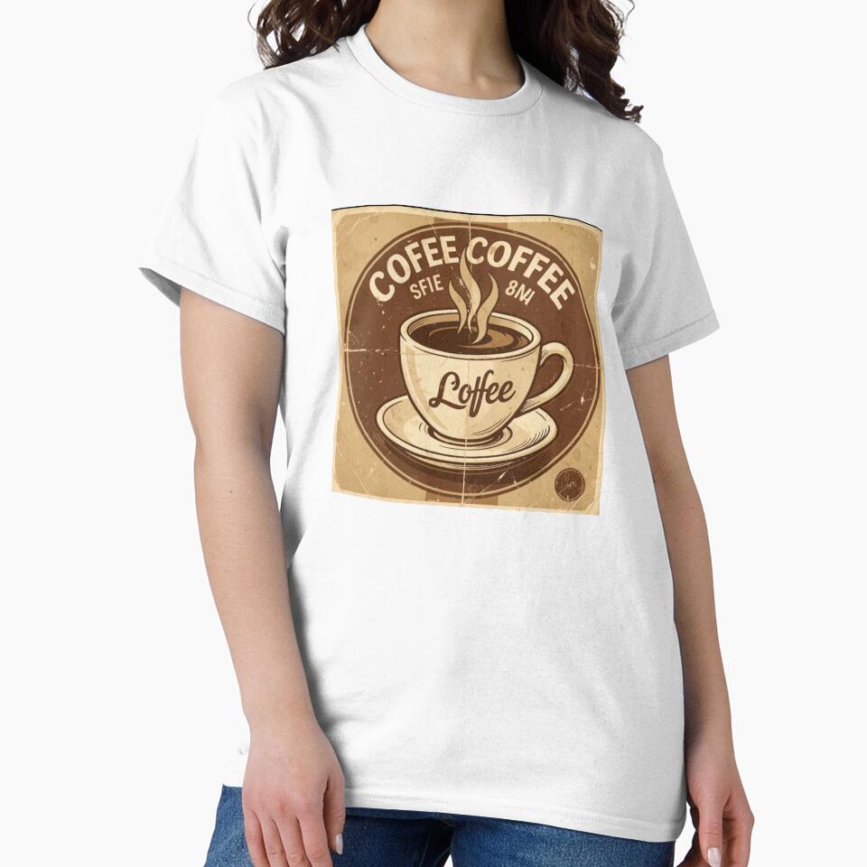 Vintage Coffee Cup retro design - Classic Cafè Style illustration by LunaVales
