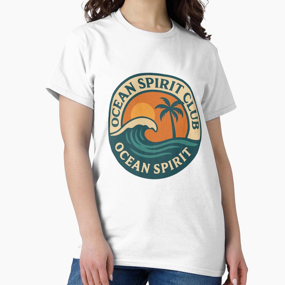 Ocean Spirit Club: Vintage Beach Badge by ju-jugno
