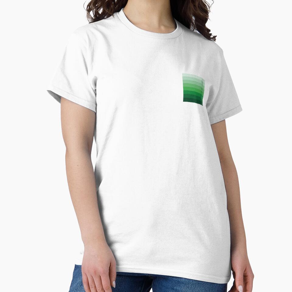 Simple design from shades from light to dark forest green by Cherevan