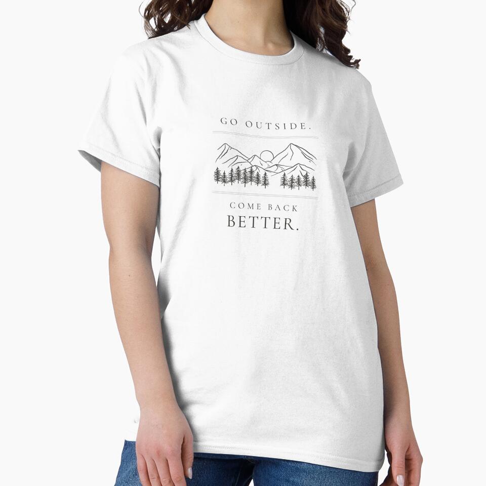 Go Outside. Come Back Better. — Minimalist Nature Print by CairnStudio