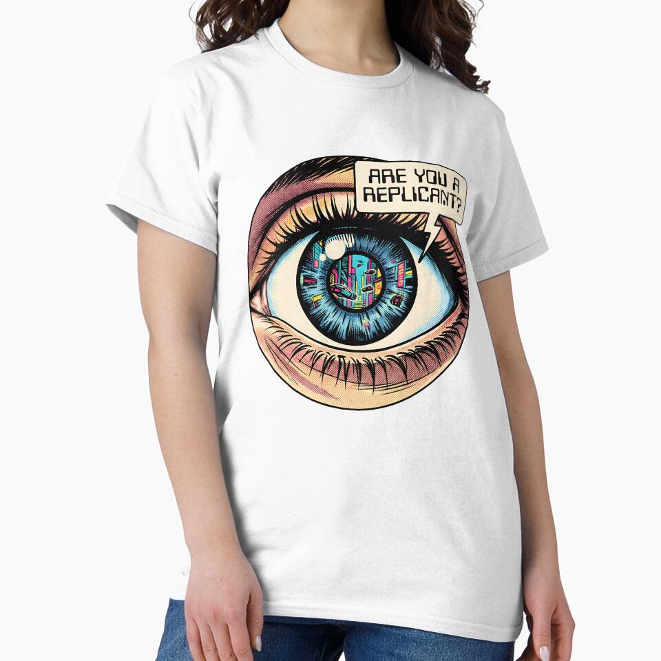 Are You a Replicant? Retro Sci-Fi Pop Art Eye by THELOREAN