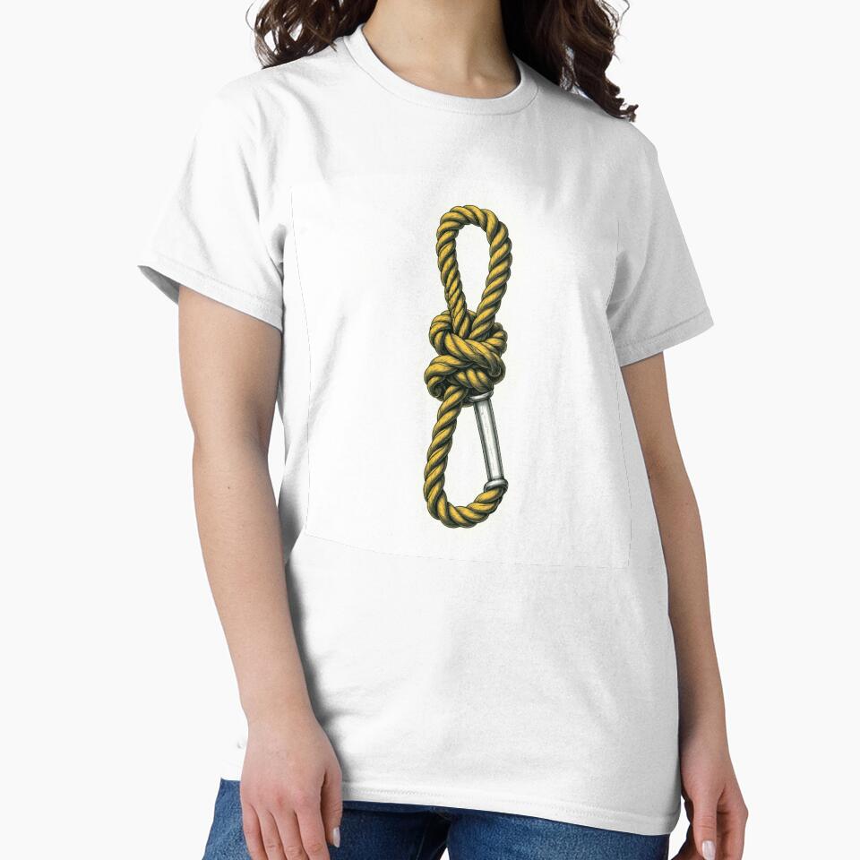 Vintage climbing rope and carabiner by Colorlessandco