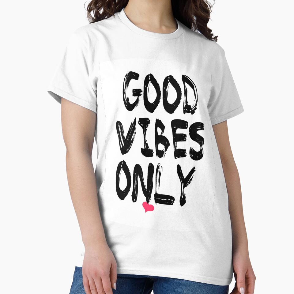 Typography Good Vibes Only by Grace Abounds