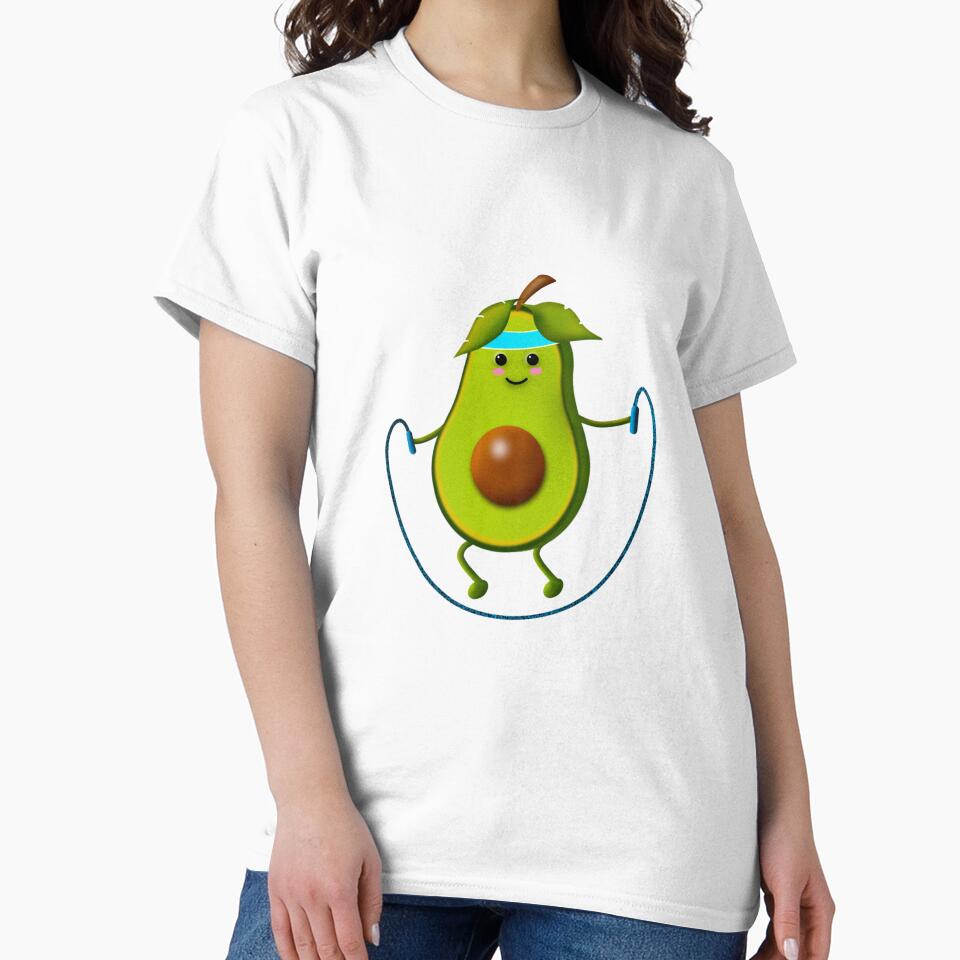 Cute Fitness avocado by Orchino