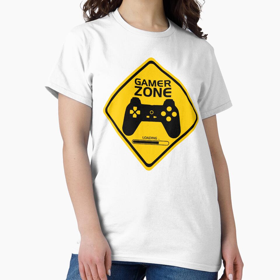 GAMER ZONE Loading computer electronic video game funny by SolidEarthArt