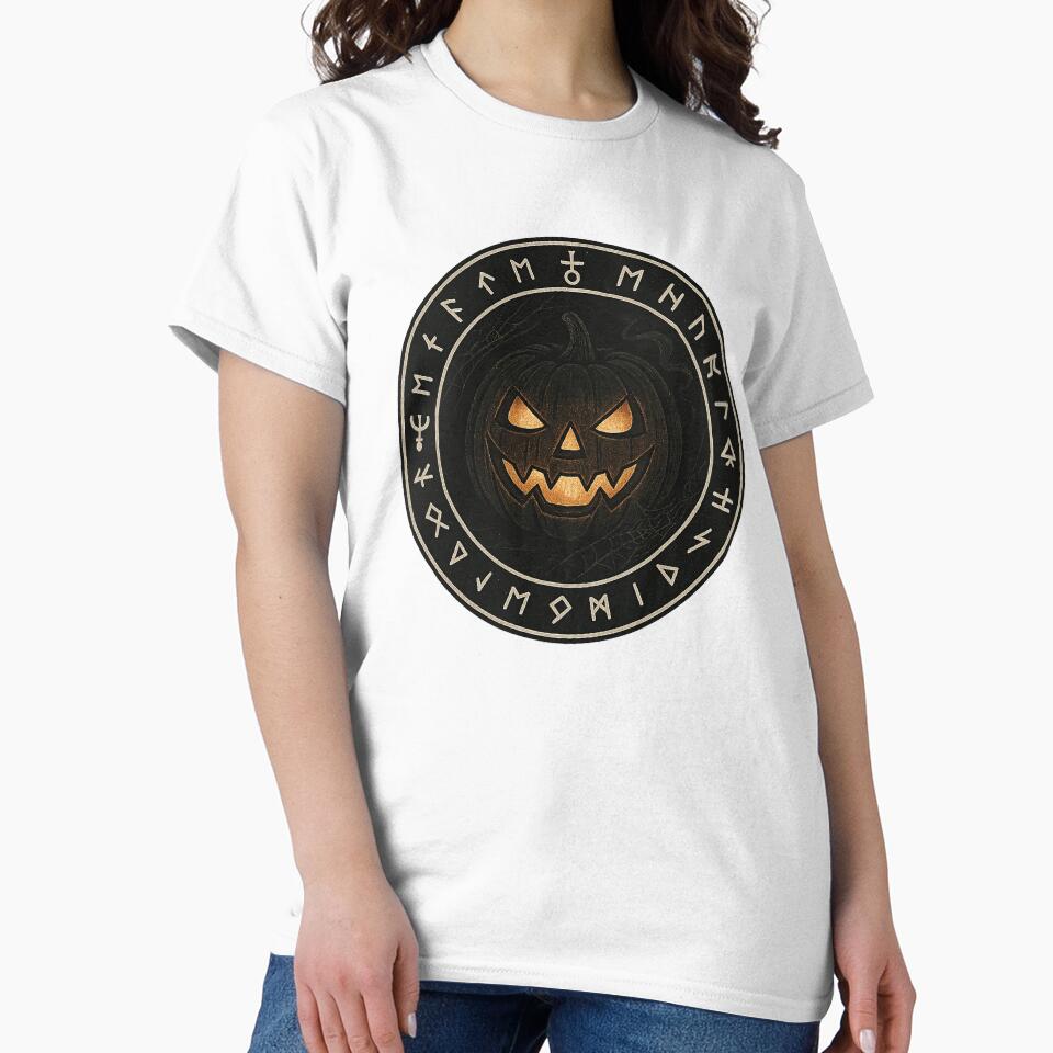Cursed Pumpkin Alchemy Seal – Dark Academia Halloween Design by DebuggedDressed