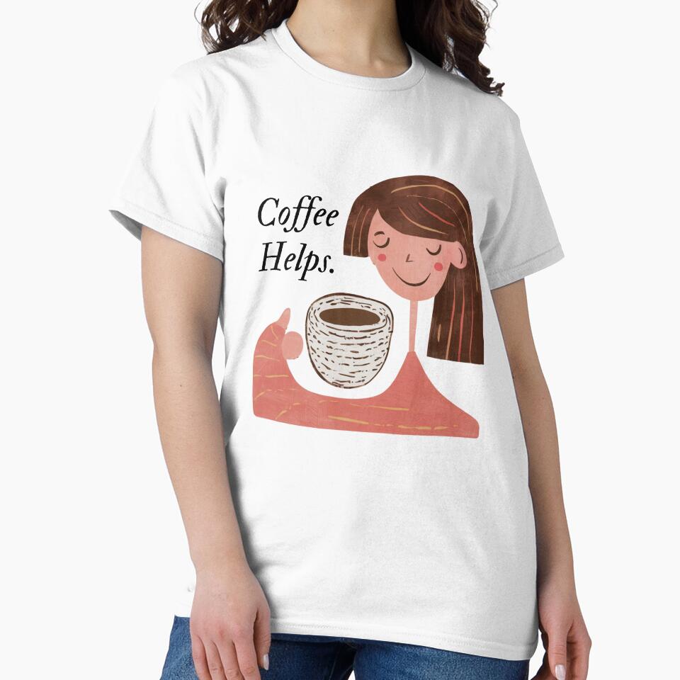 Coffee Helps. by Playful Strokes pom@pom