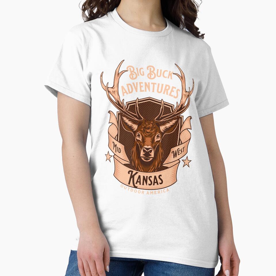 Copy of Vintage Deer Hunting Kansas by CattlettArt