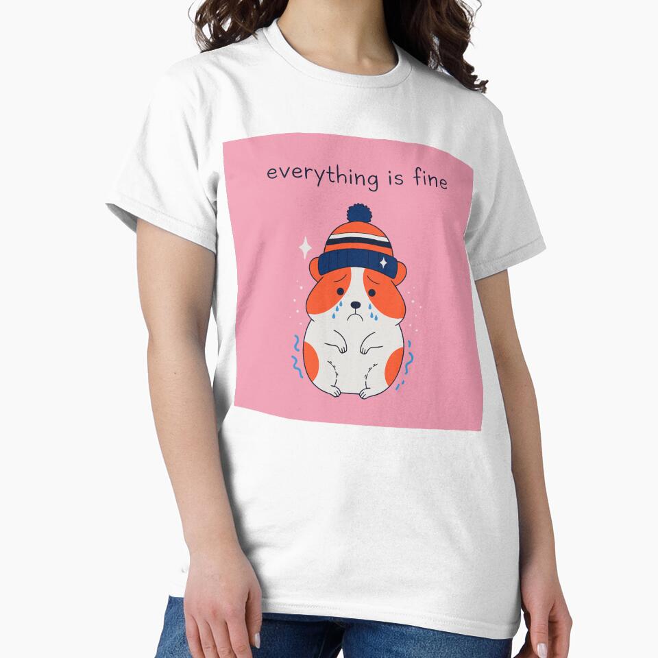 Sad Crying Hamster Cute Meme Sticker by inkfusionhub99