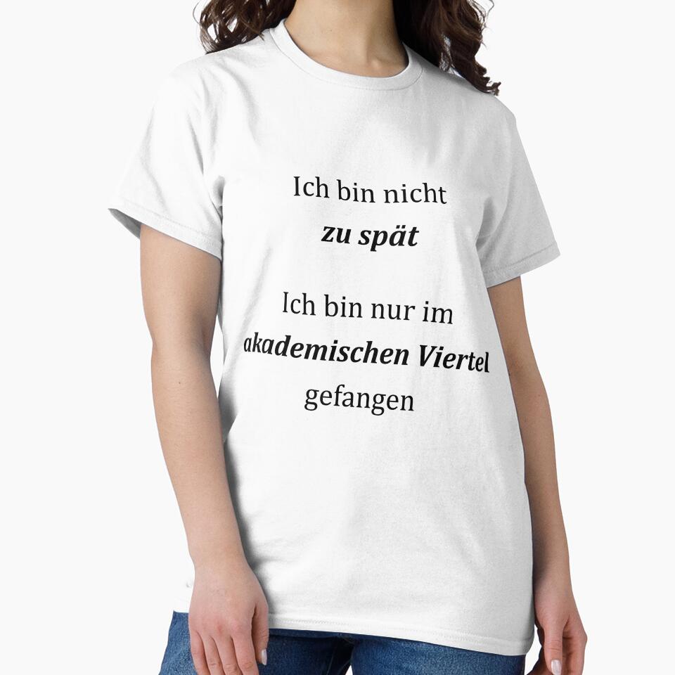 University slogan "in the academic quarter" gift, students by Vorlesungsfrei