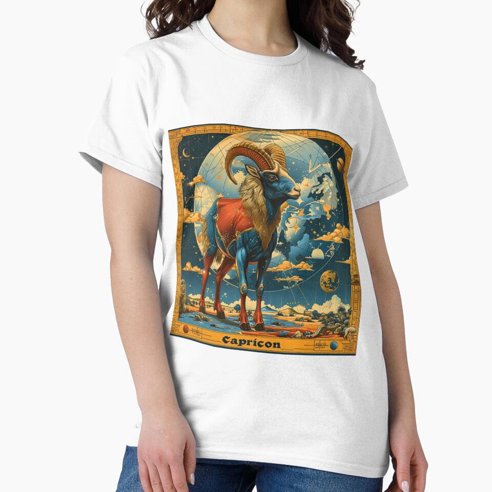 Vintage SciFi Style Capricorn Zodiac Sign by AiHead