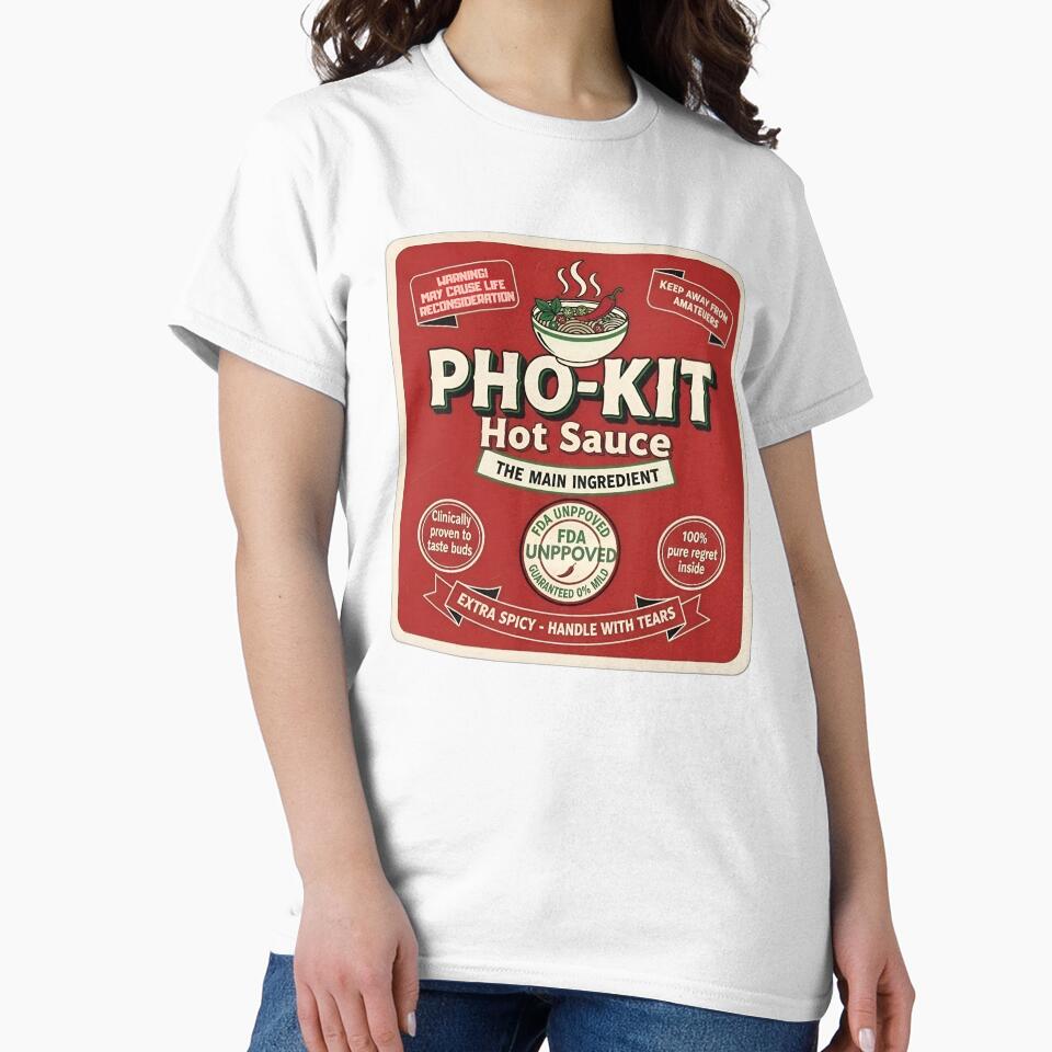 Pho-Kit Hot Sauce Label Extra Spicy by Oommen Studio