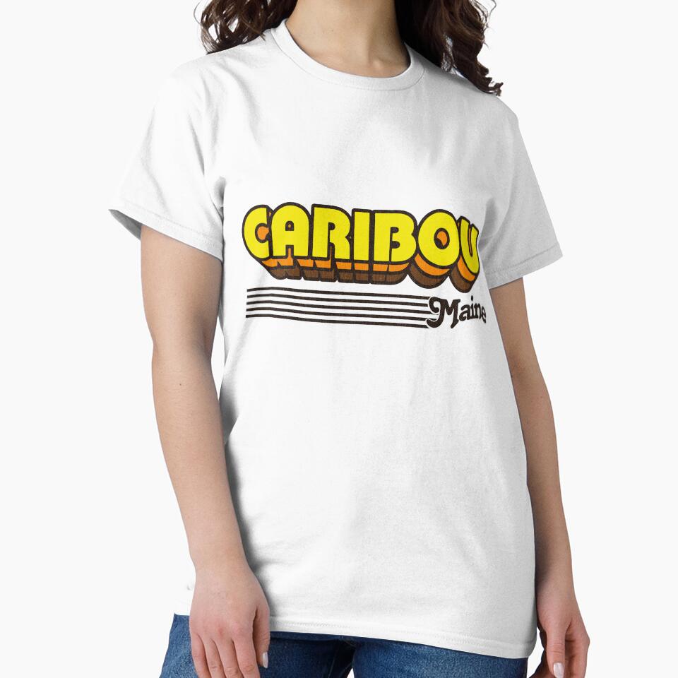 Caribou, Maine | Retro Stripes by retroready