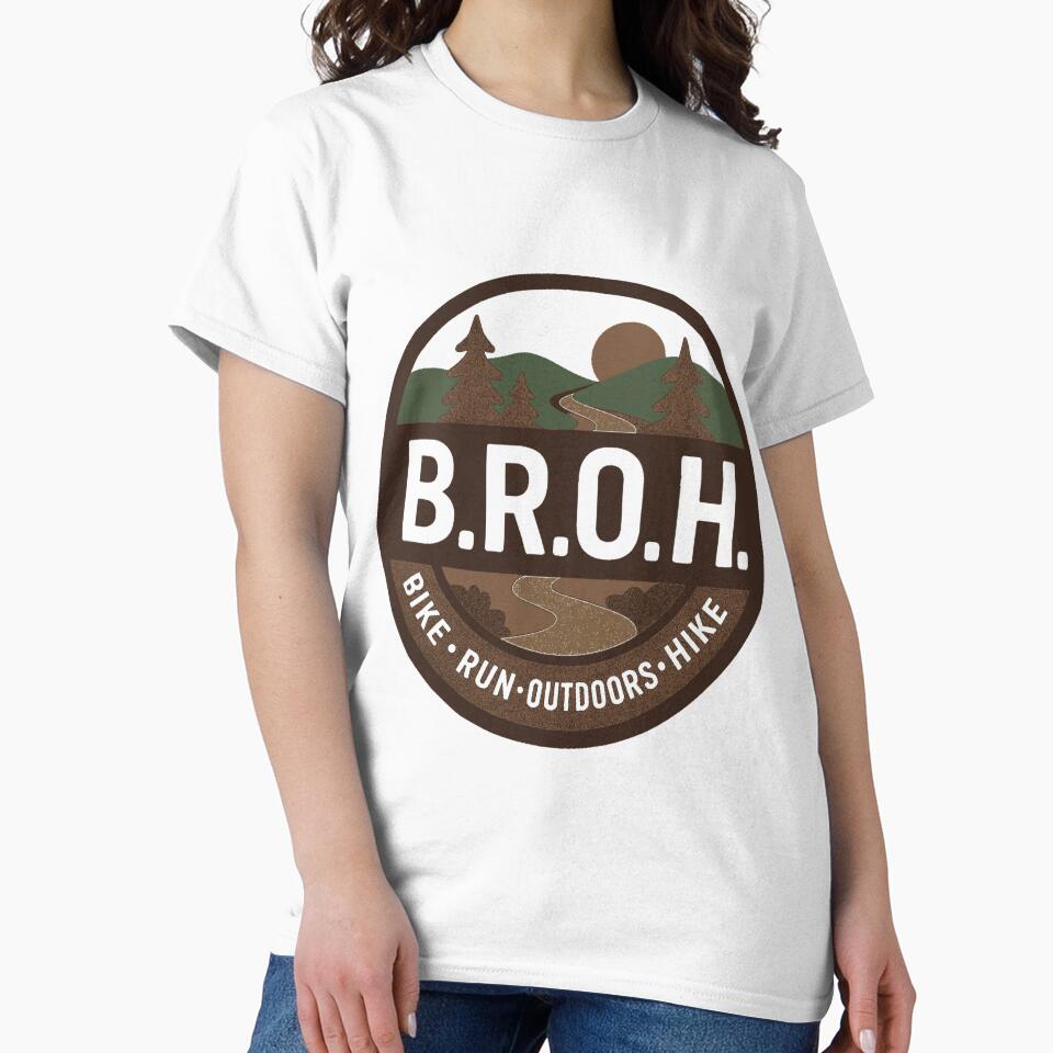 BROH Outdoor Badge Shirt Bike Run Outdoors Hike Canada Earth Tone by BROHLine Studio