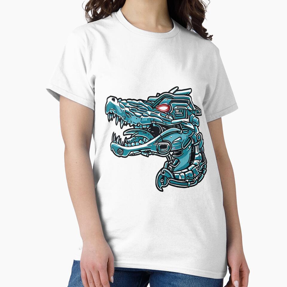 Cyber Dinosaur by Cityscape Canvas Co.