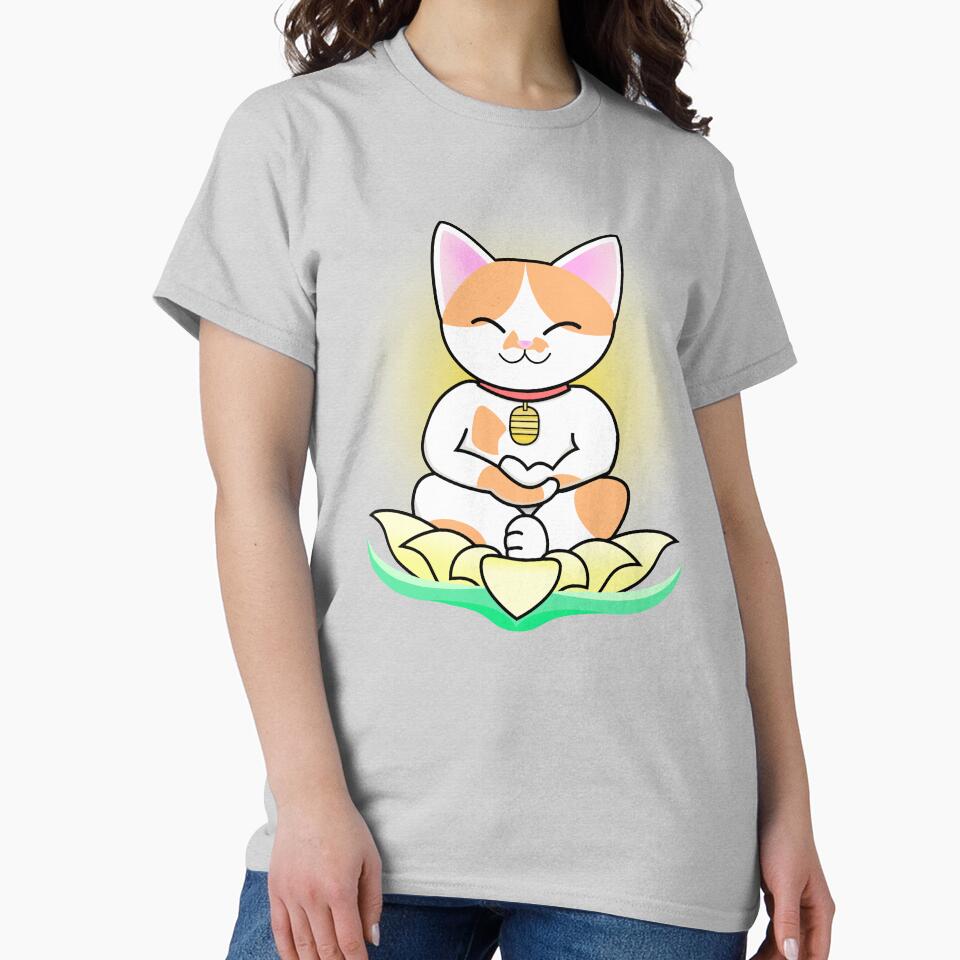 Meditating Chisai Cat by fishbirdstudios