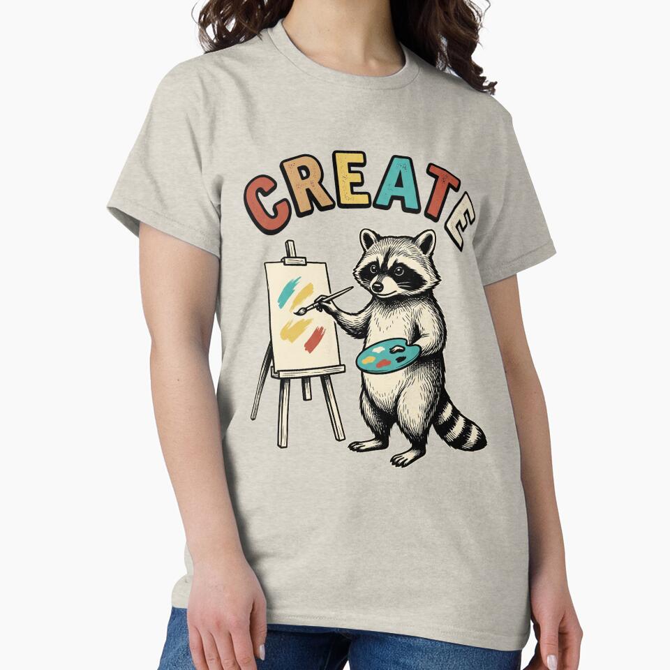 artist raccoon by Roy & Tiffany