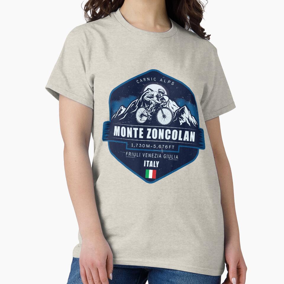 Monte Zoncolan Cycling Badge | Carnic Alps Italy Road Cycling Graphic by Vale150