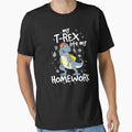 My T-Rex Ate My Homework T-Shirt Teacher Dinosaur School by 14thFloor