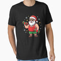Christmas Santa Weightlifter Gym Funny Workout Santa Gear by DynamicDesign