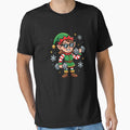 Christmas Elf Weightlifter Gym Women's Funny Workout Gear by DynamicDesign