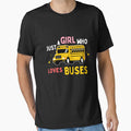 Kids School Bus Costume Just a Girl who loves Buses School Buses T-Shirt by demiano-shirt
