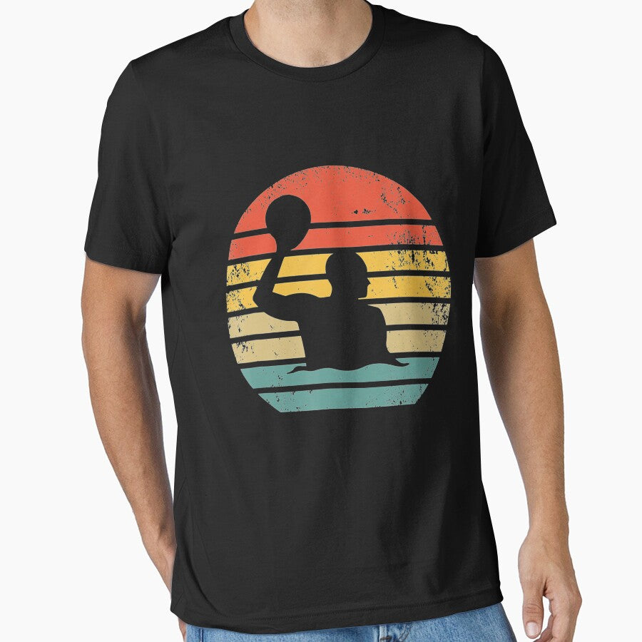 Retro Water Polo Player Vintage Waterpolo H2O Polo by EmmiSchramm