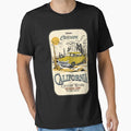 Think Outside California Country Roads: Outdoor Camp Graphic  Tee by Chonguissa Fashion
