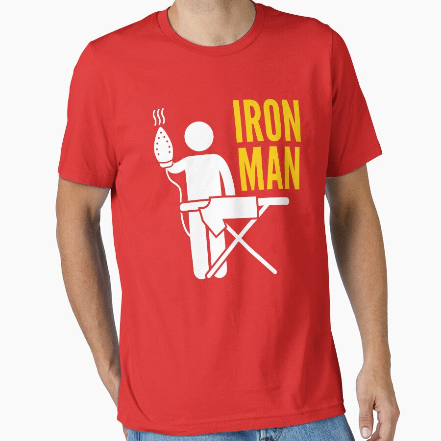 Iron Man ironing (Red) by CherieTree