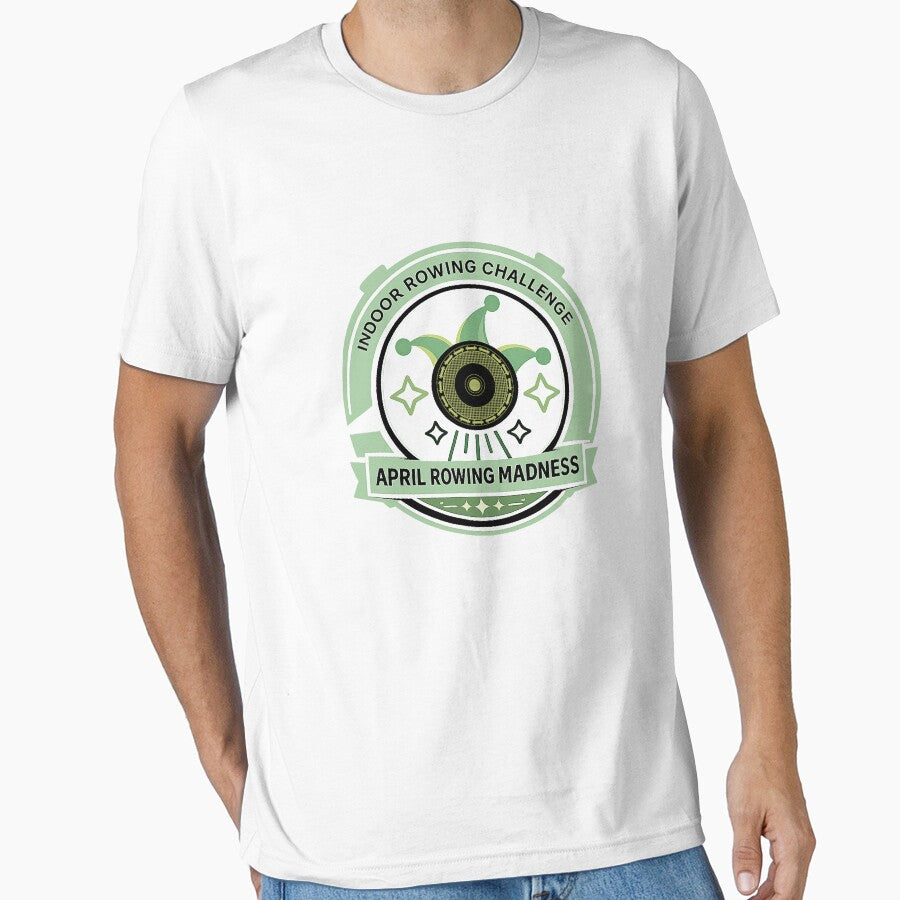 April Indoor Rowing Challenge Badge – Funny Gym Workout Design by Mahmoud Salah